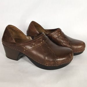 Dansko | Brown leather Hailey clogs 40